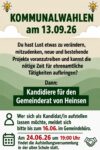 Kommunalwahl, Heinsen, 2026, Wahl