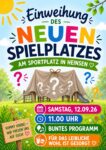 Spielplatz, Heinsen,2026,Einweihung