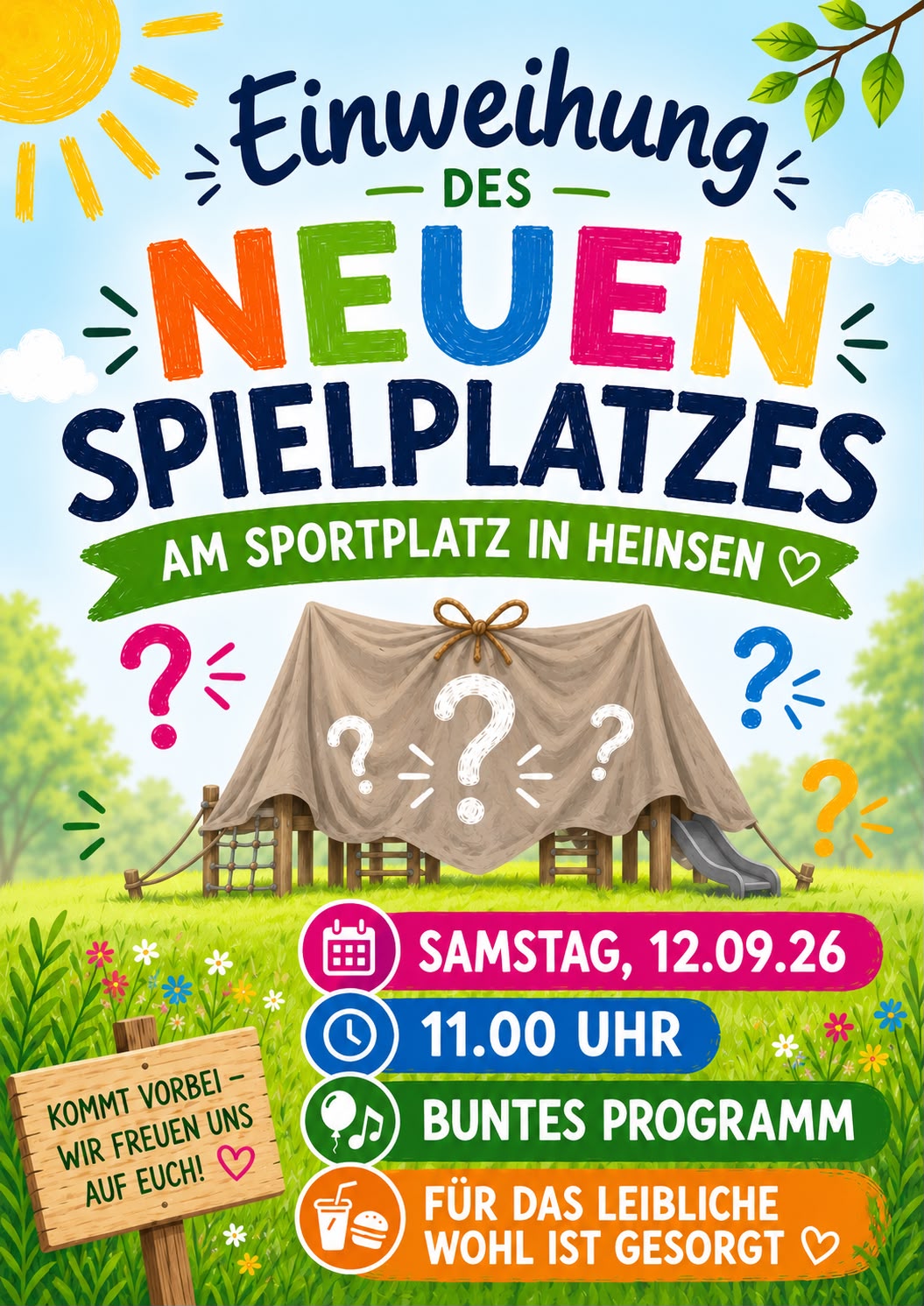 Spielplatz, Heinsen,2026,Einweihung