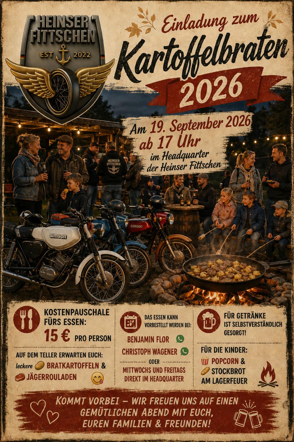 Poster zum Kartoffelbraten