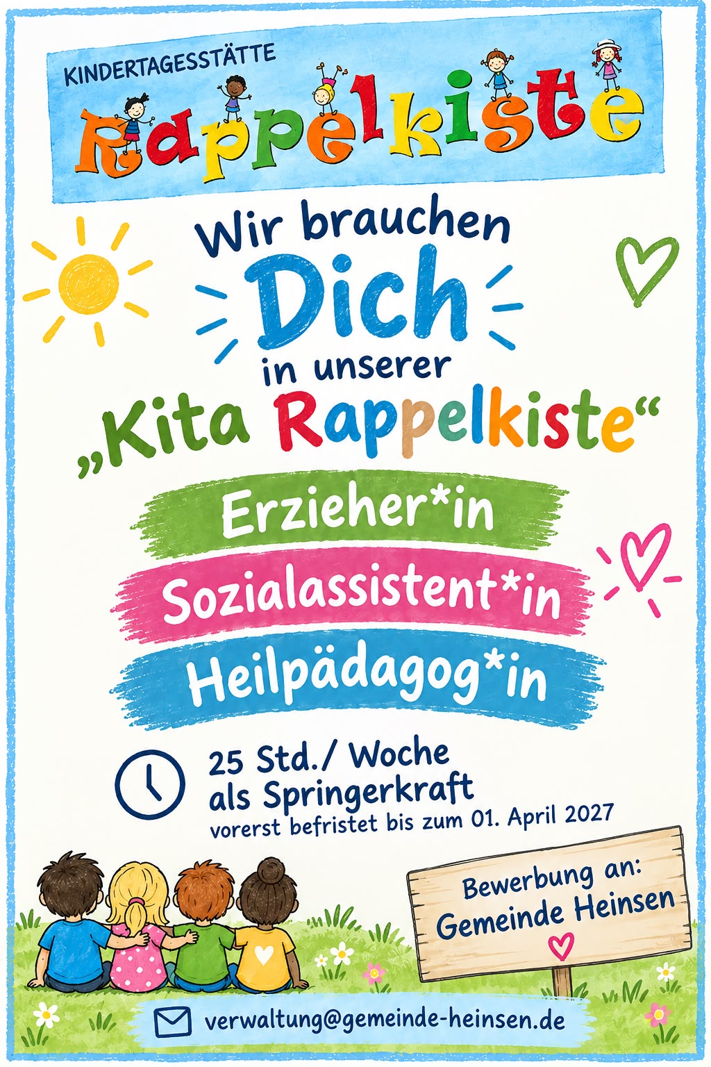 Plakat Stellenausschreibung